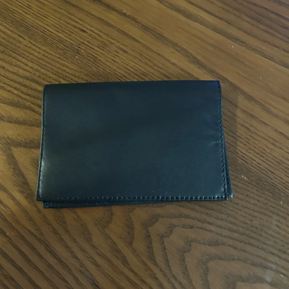 Martha Stewart Black Leather Wallet